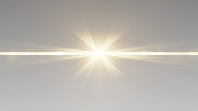 Bright light beam radiating from the center, creating a starburst effect against a soft gradient background, ideal for abstract or design applications