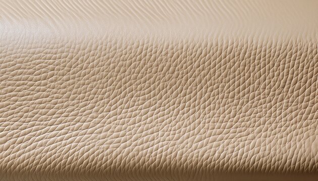 Clean Unblemished Biege Leather Panel Showing Natural Grain And Subtle Sheen Leather Biege