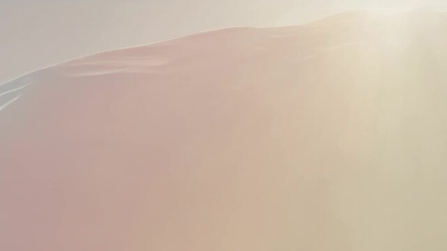 Dreamy abstract landscape with soft rolling hills and golden light