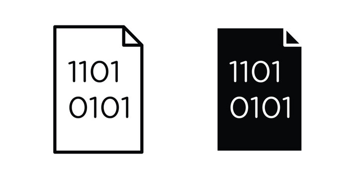 Binary code icon