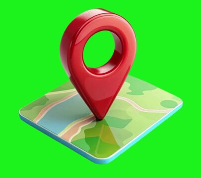 map pointer with pin icon