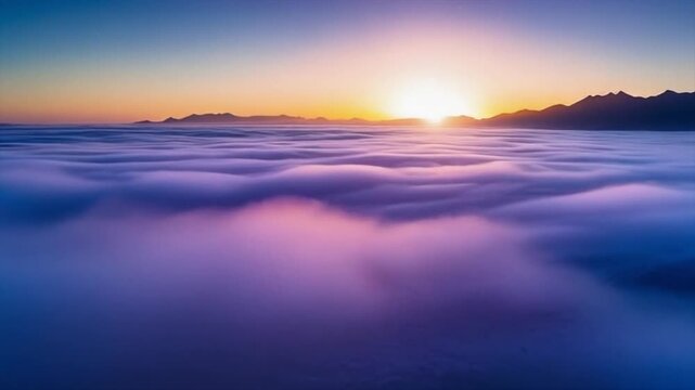 Gentle muted lavender haze drifting forward in minimalist cosmic space with calm colorfield depth