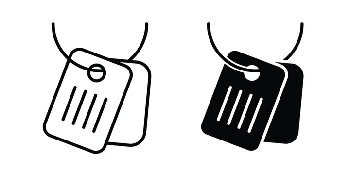 Dog tag icon