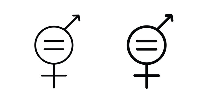 Gender equality icon