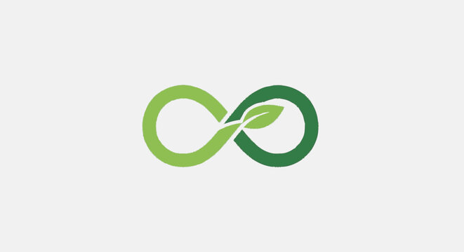 Cropped graphic illustration featuring a partial thick vibrant green r