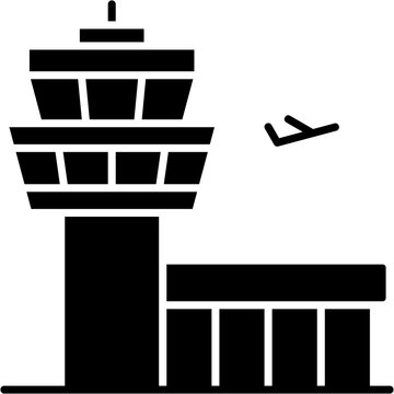 Glyph Solid Control Tower Icon