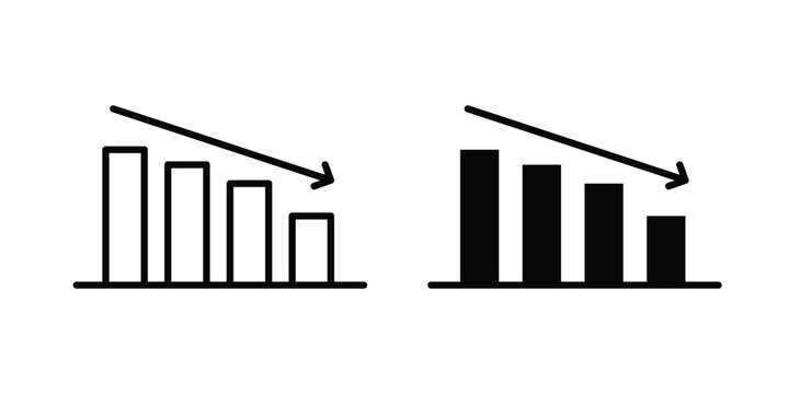 Reduction chart icon