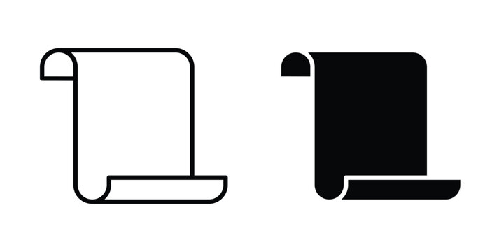 Scroll paper icon