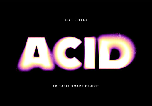 Acid Blur Text Effect