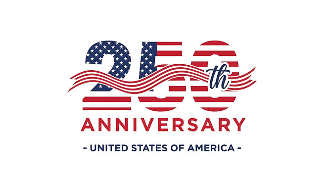 205 anniversary american flag design celebration
