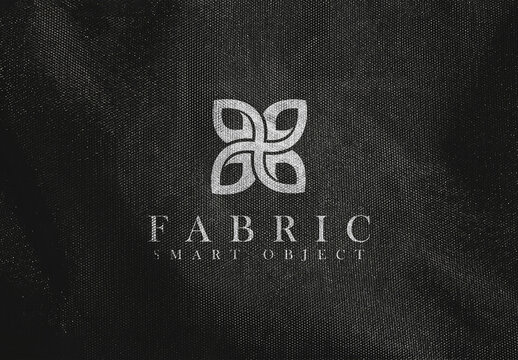 Fabric Texture Logo Mockup