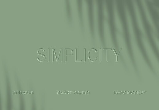 Soft Deboss Text & Logo Effect