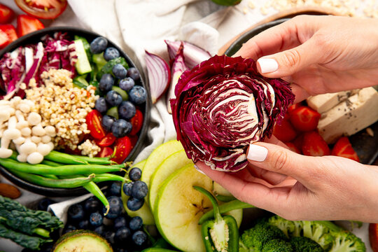 Clean eating and detox. Nutrition, diet, vegan food.