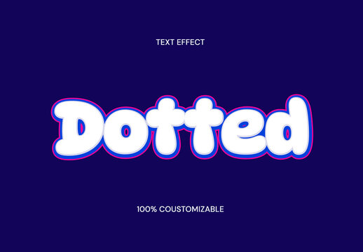 Retro Bubble Text Effect