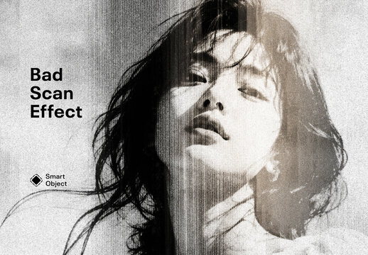 Bad Scan Photo Effect