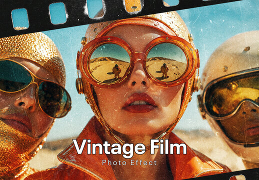 Vintage Film Distressed Old Photo Effect