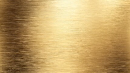 Fototapeta premium Luxury Brushed Gold Metal Texture Background Banner Abstract Metallic Plate Surface with Linear Scratch Lines Horizontal Polish Gradient Light and Elegant Brass Bronze Yellow Coating