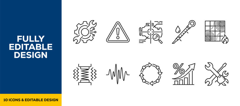Education skill online learning flat line art vector icon bundle illustration design for academic study teaching book university knowledge school and student resources