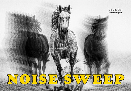 Noise Sweep Photo Effect