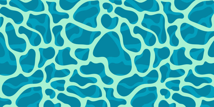 Graphic water surface ripple texture background with background, caustics