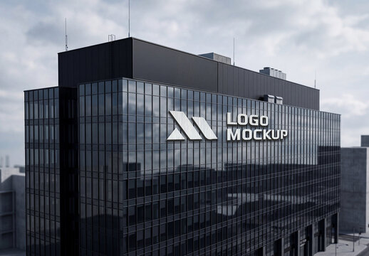 Logo Mockup on Corporate Building