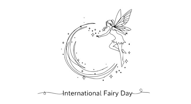 Fairy Sitting on Crescent Moon Shape 2.