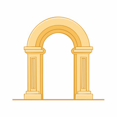 Fototapeta premium Classical Archway Illustration