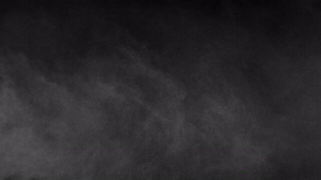 Super Slow Motion Shot of Flying Atmospheric Smoke, Isolated on Black Background , Filmed on High Speed Cinematic Camera at 1000 FPS