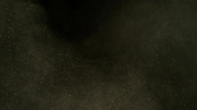Super Slow Motion Shot of Flying Atmospheric Smoke, Isolated on Black Background , Filmed on High Speed Cinematic Camera at 1000 FPS