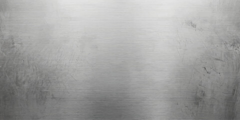Obraz premium Brushed Silver Metal Texture Background With Industrial Steel Surface