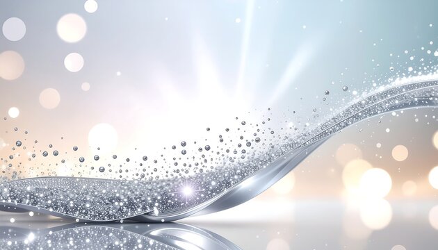 Abstract Background with Sparkling Light Effects.