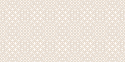 Fototapeta premium Japanese Shippo Seamless Pattern Background in Beige