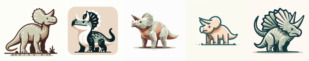 Pentaceratops Vector Illustration © Fajar