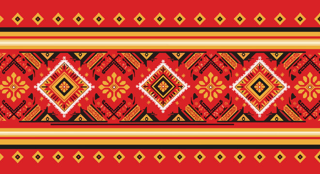Traditional Aztec Pattern Design.
