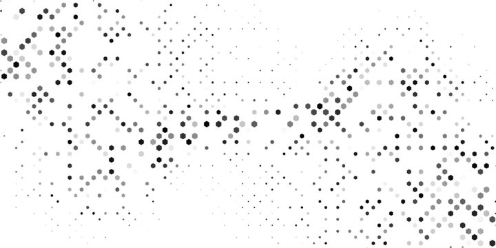 Abstract geometric background with squares. Grey pixels on white with empty space. Digital business backdrop. Vector illustration
