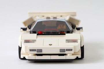 Naklejka premium Lego car Lamborghini Countach