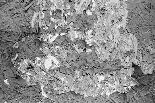 Old layer of paint on OSB board