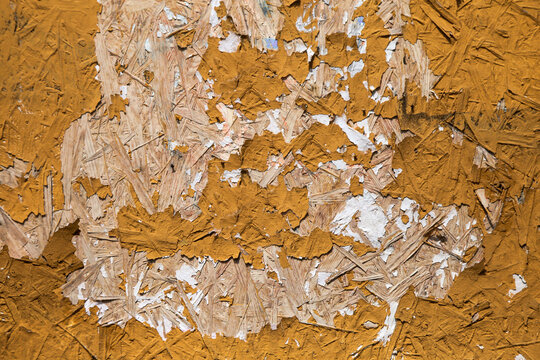 Old layer of paint on OSB board