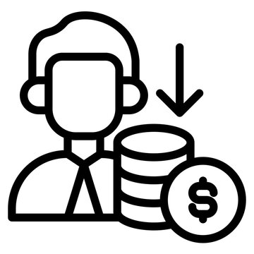 Sales funel people icon style vector illustration