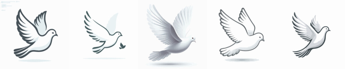 Obraz premium Dove Vector Illustration