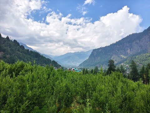 Beautiful Tosh Village and Budhaban Pine Forest in Parvati Valley