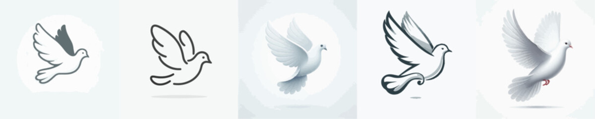 Fototapeta premium Dove Vector Illustration