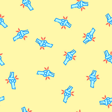 joint dislocation fracture injury vector seamless pattern joint dislocation fracture injury sign illustration