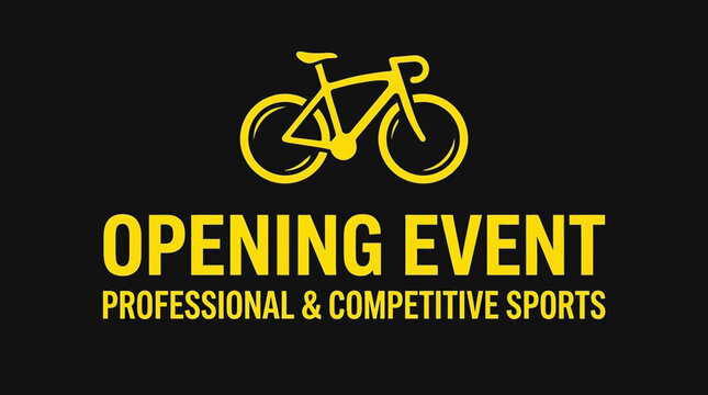 Abstract Graphic Design for a Cycling Event Highlighting Professional and Competitive Sports
