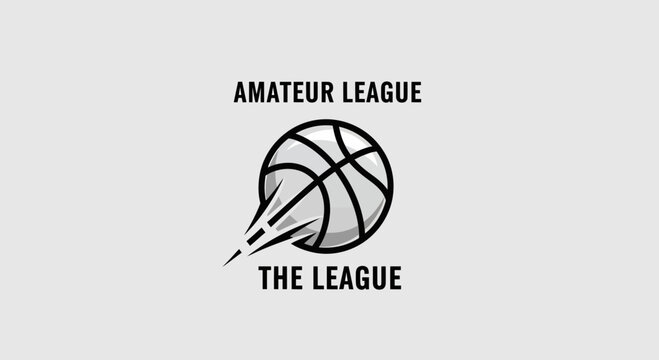 Amateur League Basketball Logo: Dynamic Design for Sports and Competition
