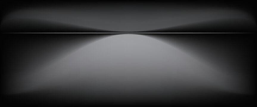Abstract gradient podium background. Empty gray 3D studio background.