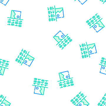 image binary code vector seamless pattern image binary code sign illustration