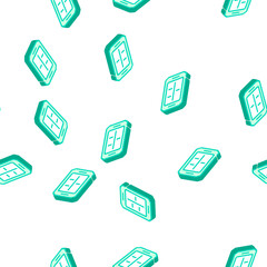 Fototapeta premium tray canteen isometric seamless pattern. tray canteen sign illustration