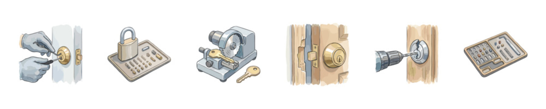 Locksmith services and tools for security and key duplication