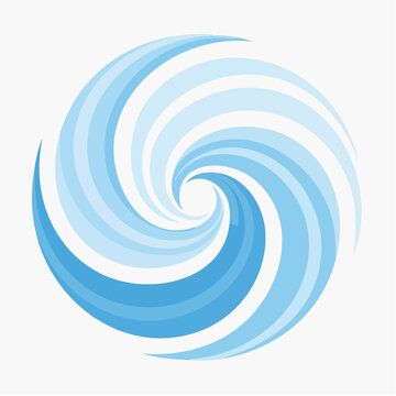 Abstract Blue Swirl